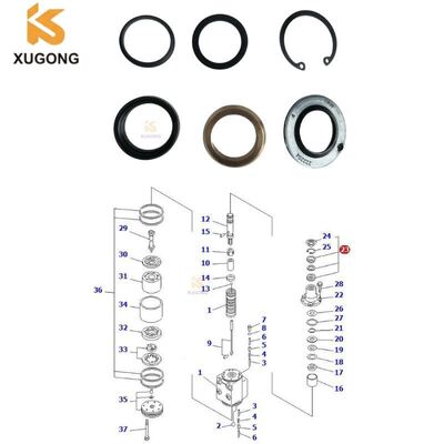 High Quality HD785 561-40-00100 SEAL KIT for KOMATSU Spare Parts